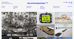 Desktop Screenshot of documentsdartistes.org